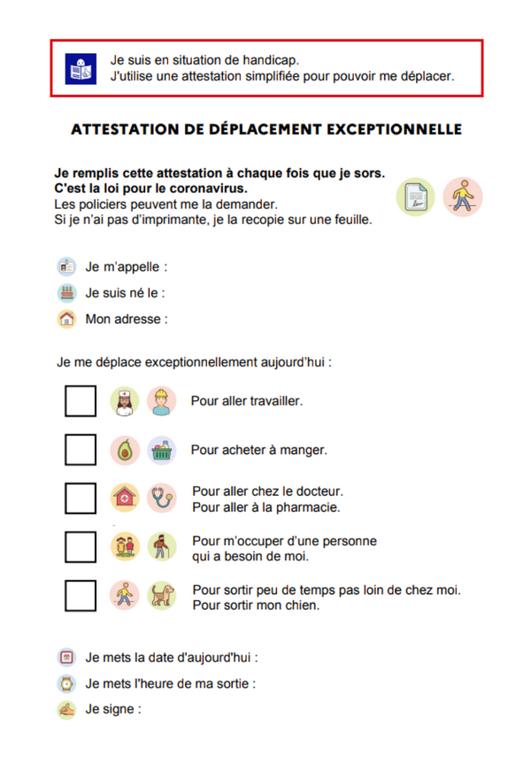 L Attestation De Deplacement Derogatoire Mars Avril Le Blog De Marie Anne Chabin